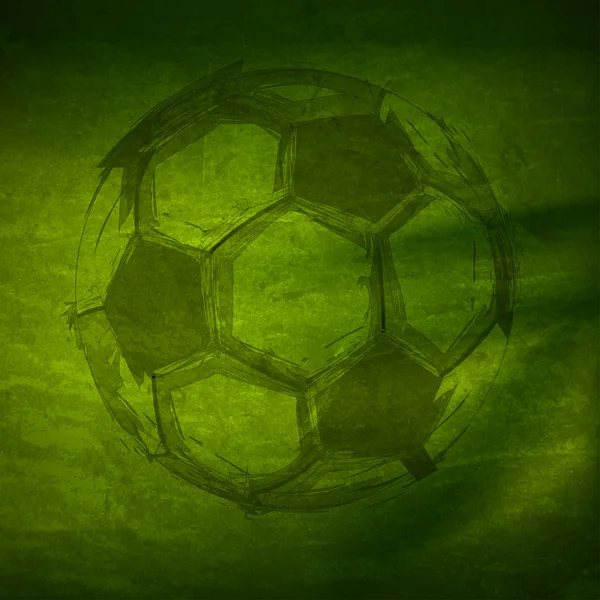 Boule de football aquarelle vectorielle — Image vectorielle