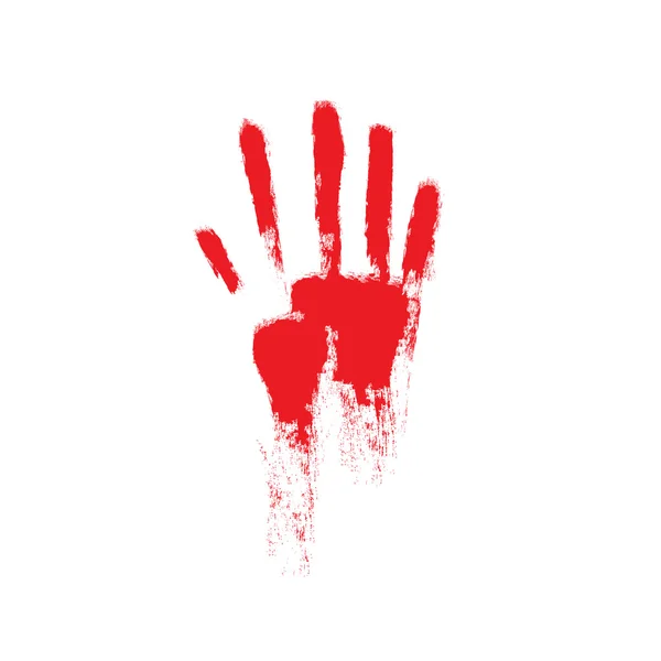 Αιματηρή χέρι διάνυσμα — Διανυσματικό Αρχείο