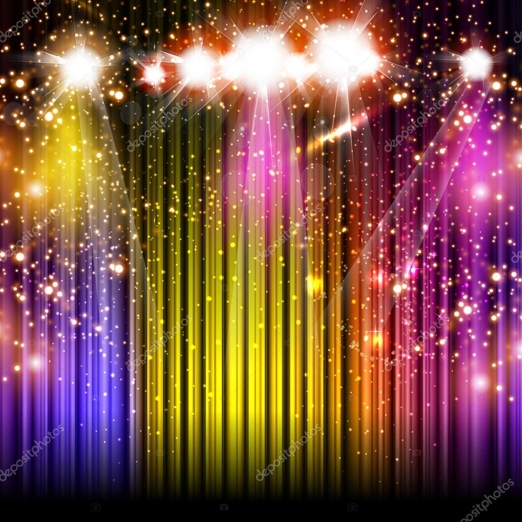 Stage lights background Royalty Free Vector Image