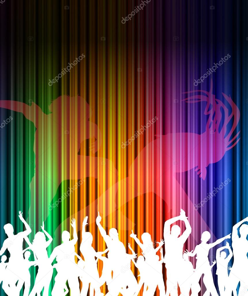 Abstract music dance background Stock Vector Image by 32876153