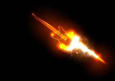 gitar ile müzik arka plan