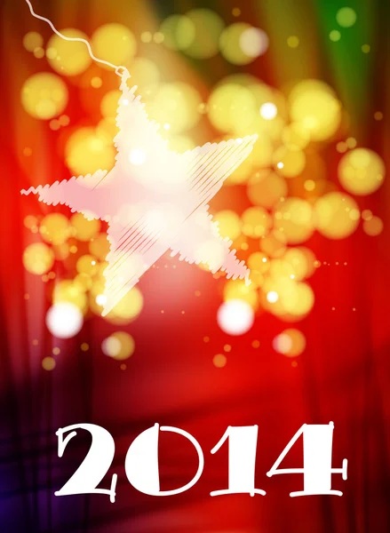 Felice anno nuovo carta — Vettoriale Stock