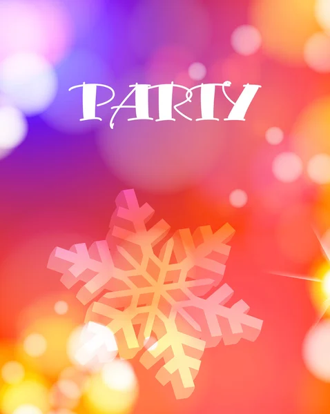 Kerstmis partij poster, vector — Stockvector