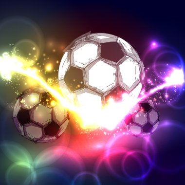 saydam bir arka plan üzerinde futbol topu