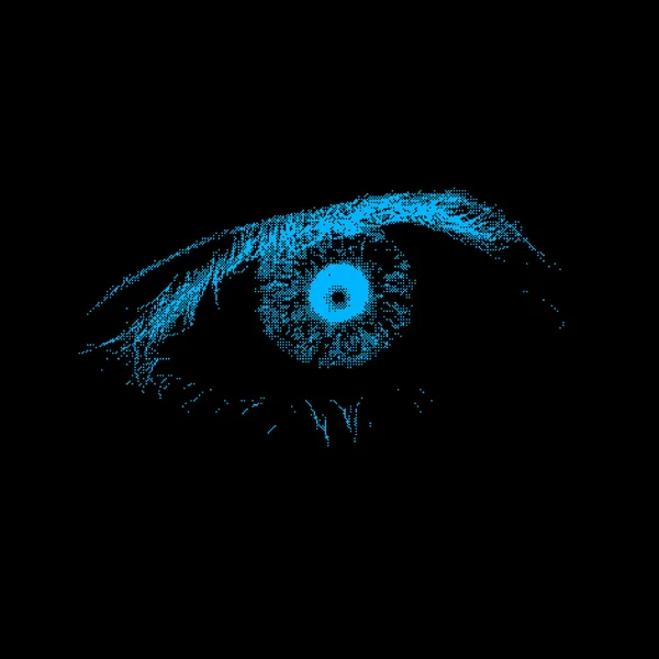 Blue eye, eps 8 — Stock Vector