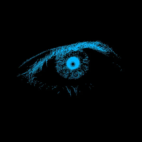 Ojo azul, eps 8 — Vector de stock