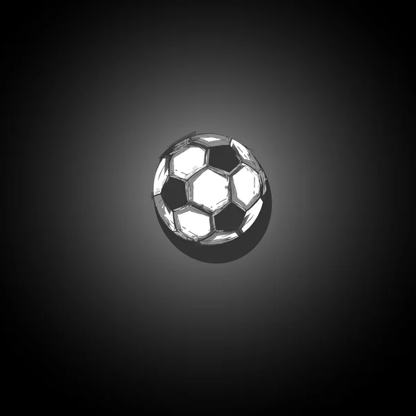 Fußball Hintergrund mit Fußball — Stockvektor