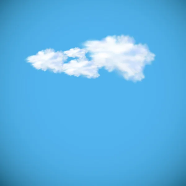 Image vectorielle du nuage de parole sur ciel bleu, modifiable facilement — Image vectorielle