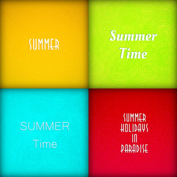 Brochure summer template set, easy all editable — Stock Vector
