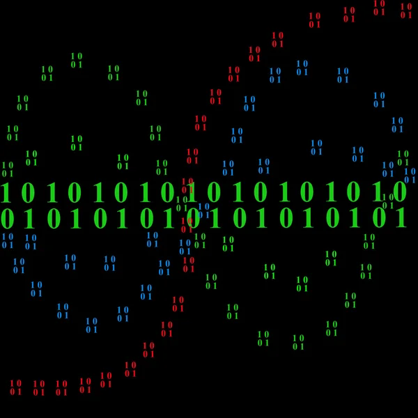 Código binário — Fotografia de Stock