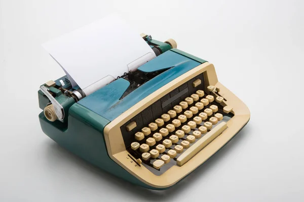 Old Typewriter White Background — Stock Photo, Image