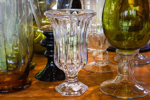 Beautifully Shaped Glass Jar Display — Fotografia de Stock