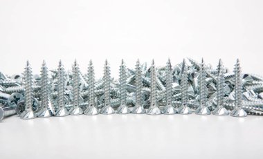 Somun ve civata üst görünümünde arka planı olarak alınan