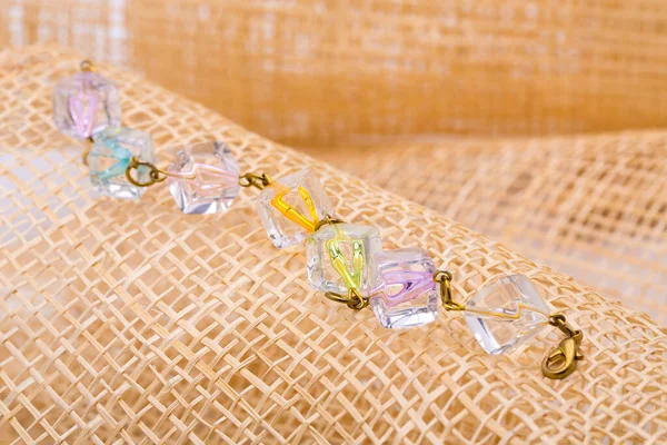 Multi Colored Stone Necklace — ストック写真