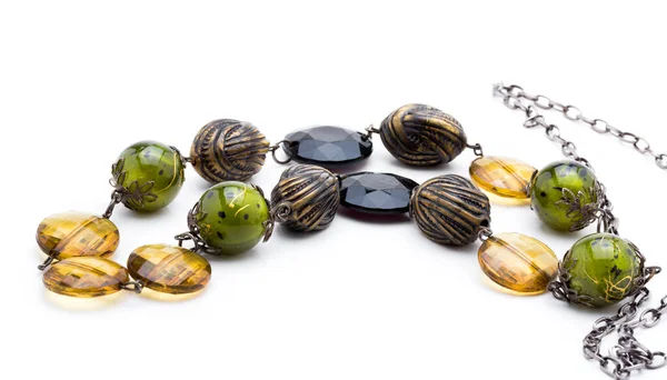 Multi Colored Stone Necklace — Stock Photo, Image