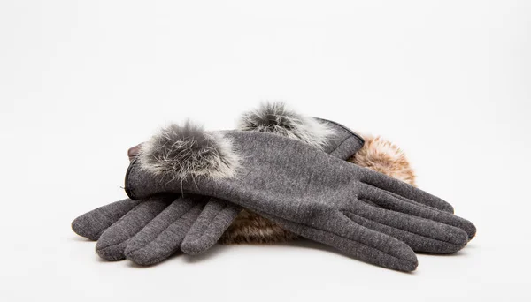 Gloves Isolated White — Stock Photo, Image