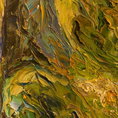 Tuval üzerinde yüzey boyama.