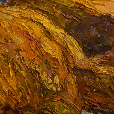 Tuval üzerinde yüzey boyama.