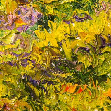 Tuval üzerinde yüzey boyama.