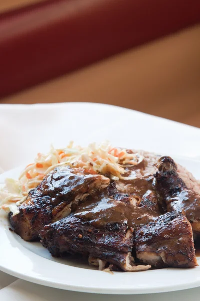 Pollo tirón con arroz - Estilo caribeño — Foto de Stock