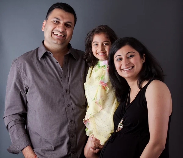 Happy East Indian Family — Stock Photo, Image