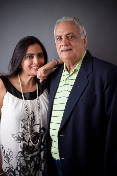 East Indian Father and Daughter — Stock Photo, Image