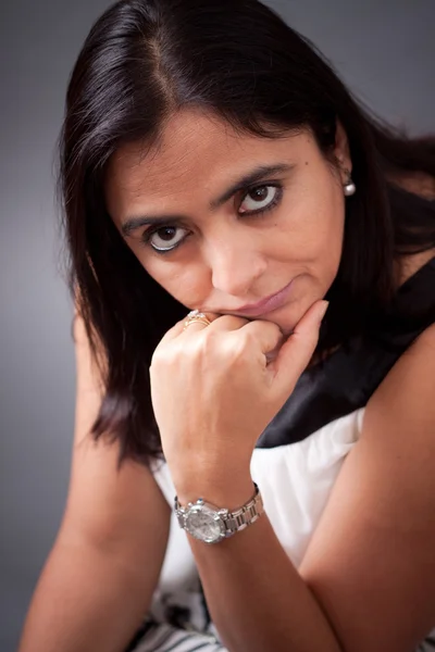 Gyönyörű indiai nő. — Stock Fotó