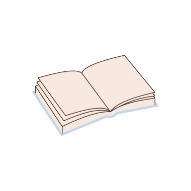 El çizimi kitap ögesi vektörü