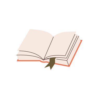 El çizimi kitap ögesi vektörü