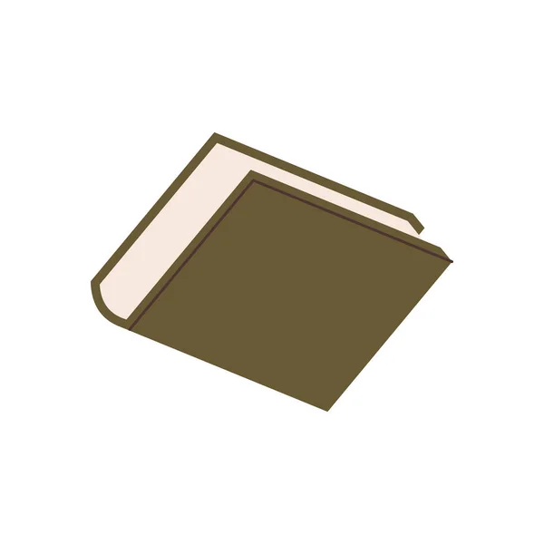 Elemento Libro Dibujado Mano Vector — Vector de stock