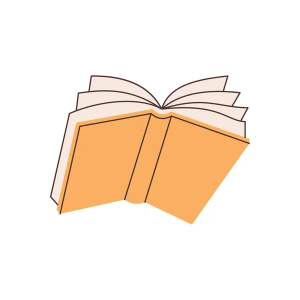 Elemento Libro Dibujado Mano Vector — Vector de stock