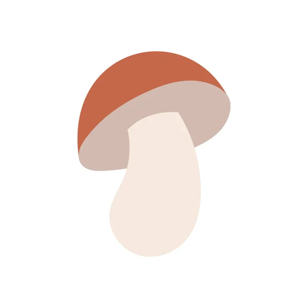 Vetor Elemento Cogumelo Desenhado Mão —  Vetores de Stock