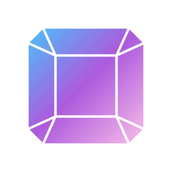 Simple Icon Gem Element Vector — Stock Vector