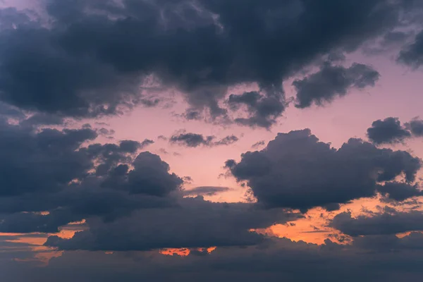 Ciel Bleu Avec Coucher Soleil Nuageux Phuket Thaïlande — Photo