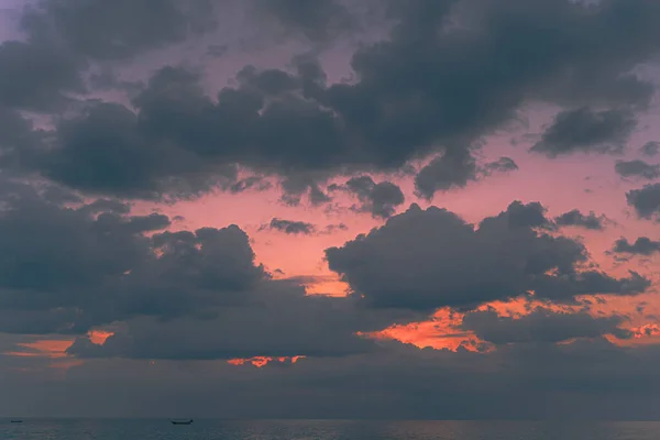 Céu Azul Com Pôr Sol Nuvem Phuket Tailândia — Fotografia de Stock