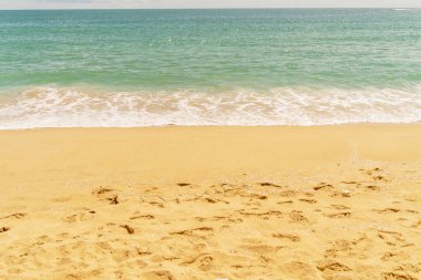 Arka plan Naiyang plajı, rahat gözler, güneşlenme, Phuket Ulusal Parkı, Phuket, Tayland 'a odaklan..