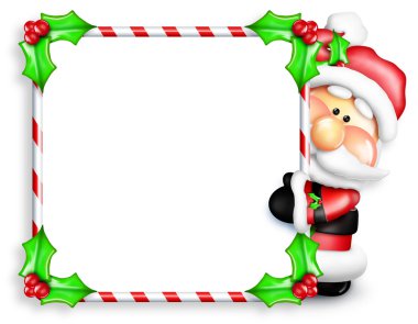 kaprisli karikatür Noel candy cane işareti bakmak.