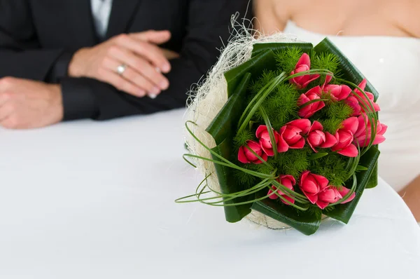 Beautiful bride bouquet — Stock Photo, Image