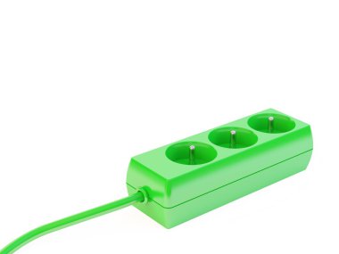 -beyaz izole elektrik uzatma