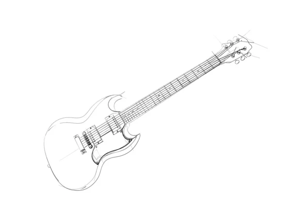 Elektro gitar — Stok fotoğraf