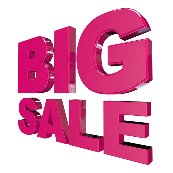 Big Sale 3D-текст — стоковое фото