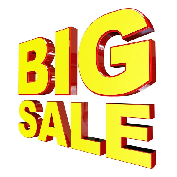 Big Sale 3d text — Stock Photo, Image