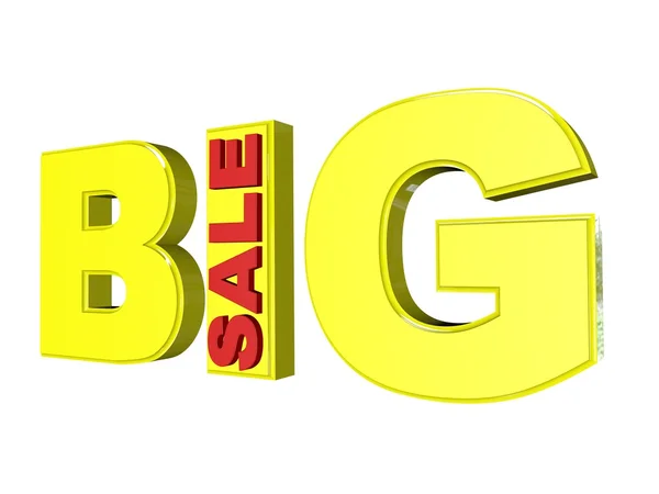 बिग विक्री 3d — स्टॉक फोटो, इमेज