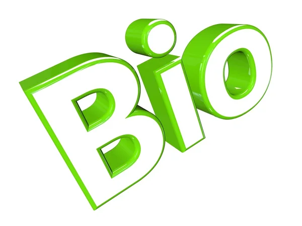 Słowo bio 3d — Zdjęcie stockowe