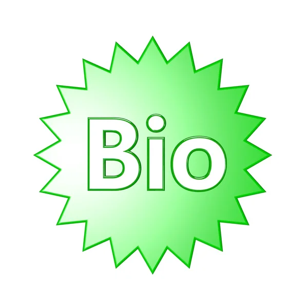 Sterne-Elemente mit Wort bio — Stockfoto