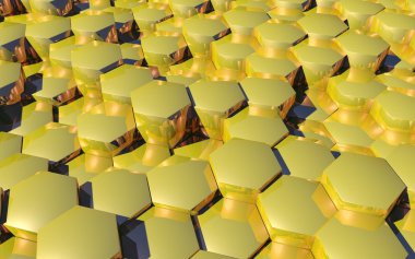 altıgenler ile 3D arka plan