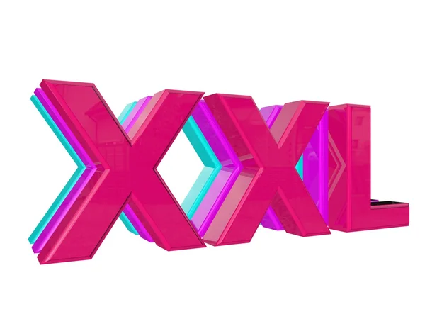 3D λέξη xxl — Φωτογραφία Αρχείου