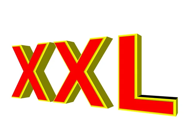 3 차원 단어 Xxl — 스톡 사진