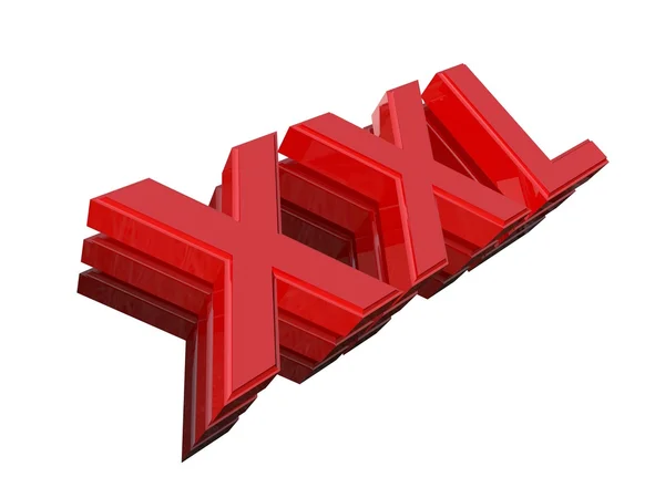 3D слово Xxl — стокове фото