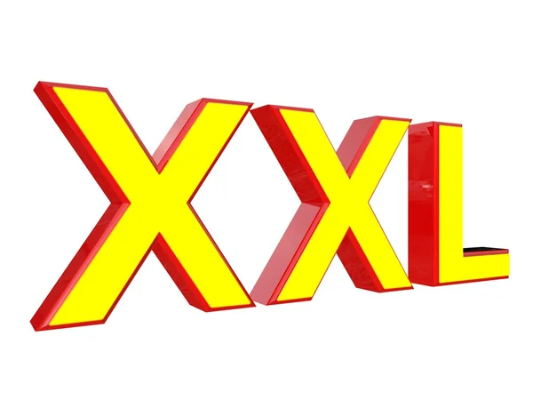 3 차원 단어 Xxl — 스톡 사진